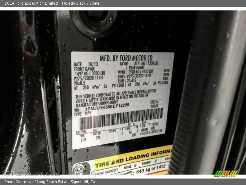 Tuxedo Black / Stone 2014 Ford Expedition Limited