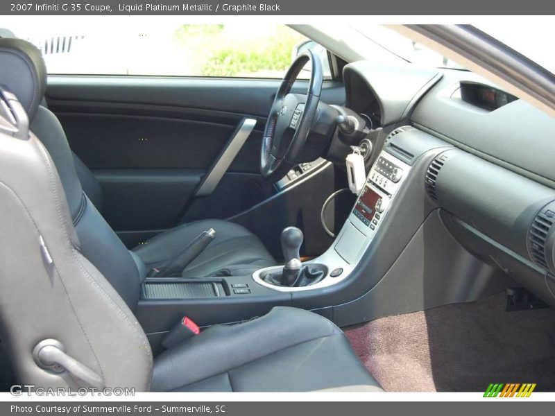 Liquid Platinum Metallic / Graphite Black 2007 Infiniti G 35 Coupe