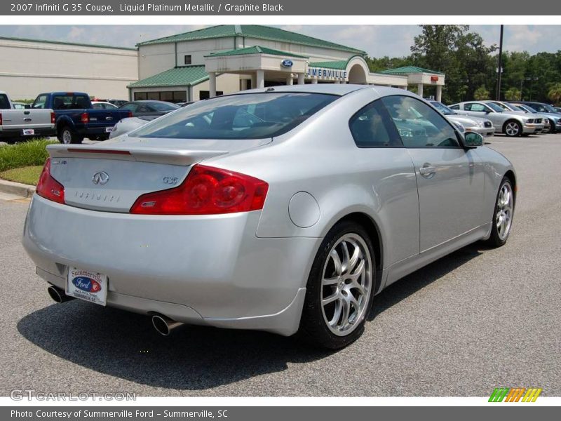 Liquid Platinum Metallic / Graphite Black 2007 Infiniti G 35 Coupe