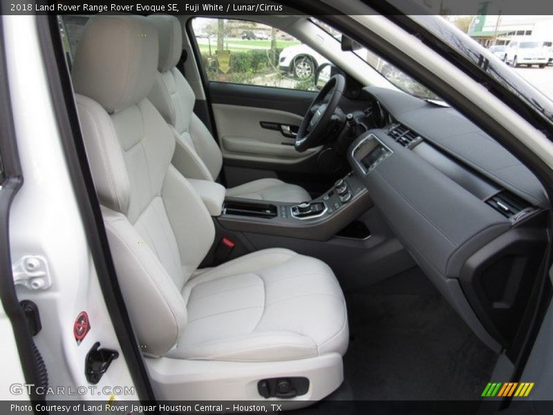 Front Seat of 2018 Range Rover Evoque SE