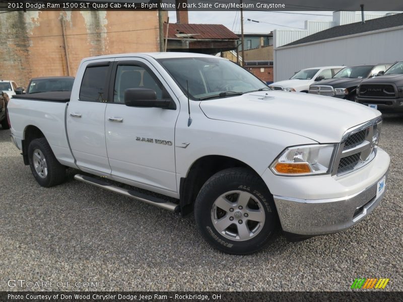Bright White / Dark Slate Gray/Medium Graystone 2012 Dodge Ram 1500 SLT Quad Cab 4x4