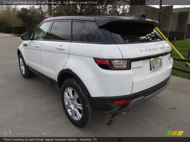 Fuji White / Lunar/Cirrus 2018 Land Rover Range Rover Evoque SE