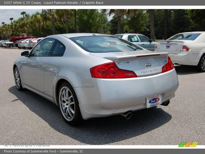 Liquid Platinum Metallic / Graphite Black 2007 Infiniti G 35 Coupe