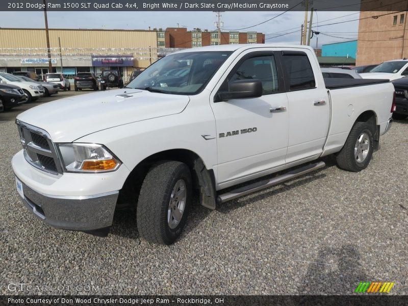 Bright White / Dark Slate Gray/Medium Graystone 2012 Dodge Ram 1500 SLT Quad Cab 4x4