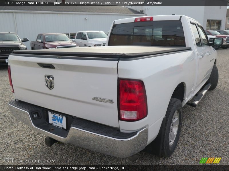 Bright White / Dark Slate Gray/Medium Graystone 2012 Dodge Ram 1500 SLT Quad Cab 4x4