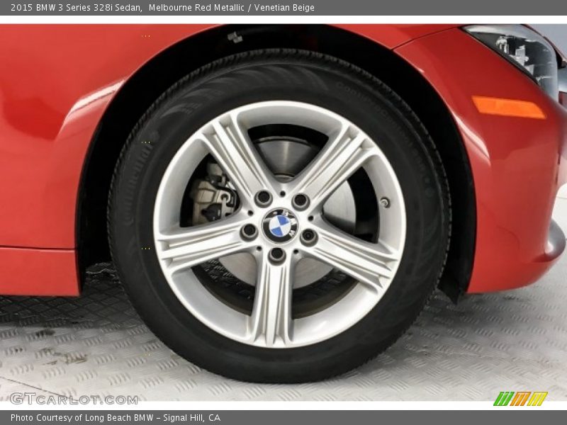Melbourne Red Metallic / Venetian Beige 2015 BMW 3 Series 328i Sedan