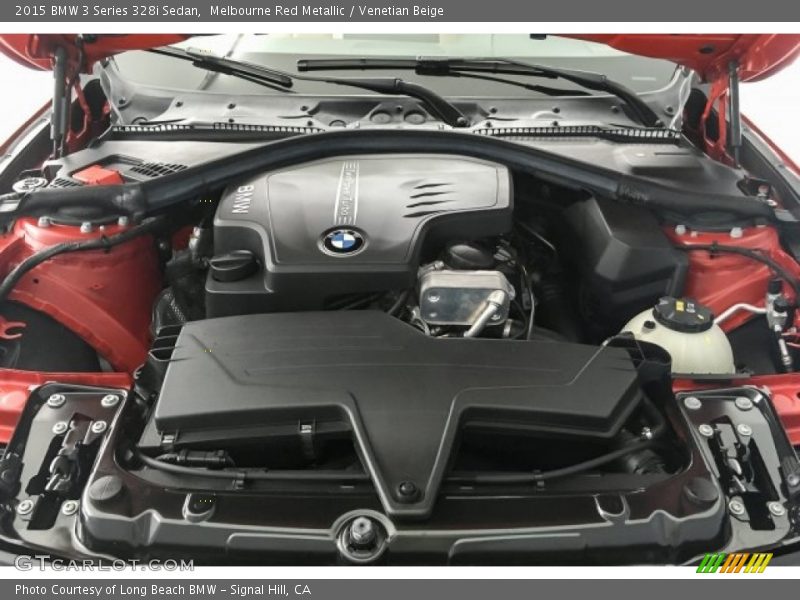 Melbourne Red Metallic / Venetian Beige 2015 BMW 3 Series 328i Sedan