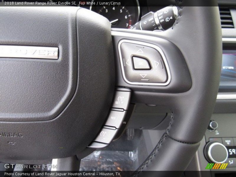 Controls of 2018 Range Rover Evoque SE