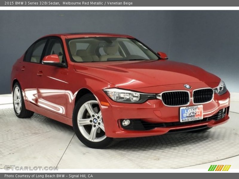Melbourne Red Metallic / Venetian Beige 2015 BMW 3 Series 328i Sedan
