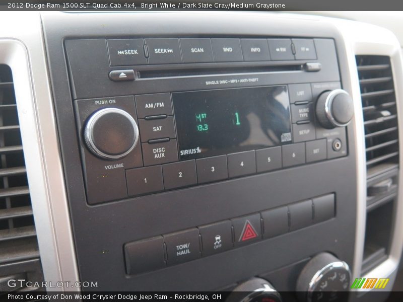 Bright White / Dark Slate Gray/Medium Graystone 2012 Dodge Ram 1500 SLT Quad Cab 4x4