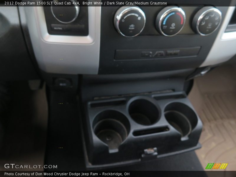 Bright White / Dark Slate Gray/Medium Graystone 2012 Dodge Ram 1500 SLT Quad Cab 4x4