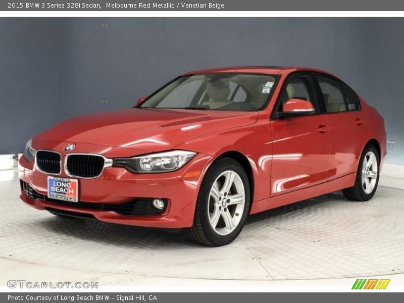 Melbourne Red Metallic / Venetian Beige 2015 BMW 3 Series 328i Sedan