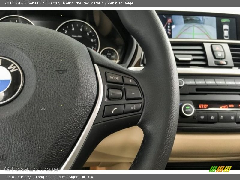 Melbourne Red Metallic / Venetian Beige 2015 BMW 3 Series 328i Sedan