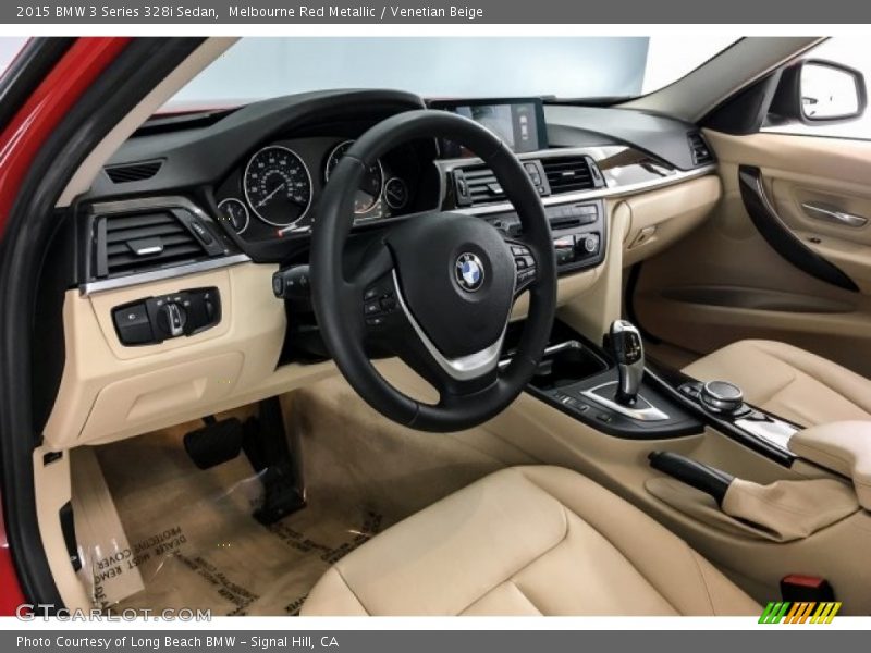 Melbourne Red Metallic / Venetian Beige 2015 BMW 3 Series 328i Sedan