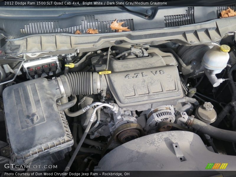 Bright White / Dark Slate Gray/Medium Graystone 2012 Dodge Ram 1500 SLT Quad Cab 4x4