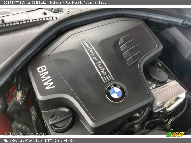 Melbourne Red Metallic / Venetian Beige 2015 BMW 3 Series 328i Sedan