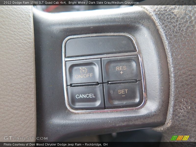 Bright White / Dark Slate Gray/Medium Graystone 2012 Dodge Ram 1500 SLT Quad Cab 4x4