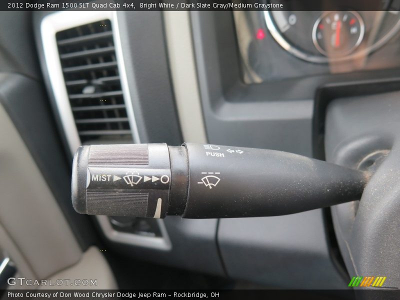 Bright White / Dark Slate Gray/Medium Graystone 2012 Dodge Ram 1500 SLT Quad Cab 4x4