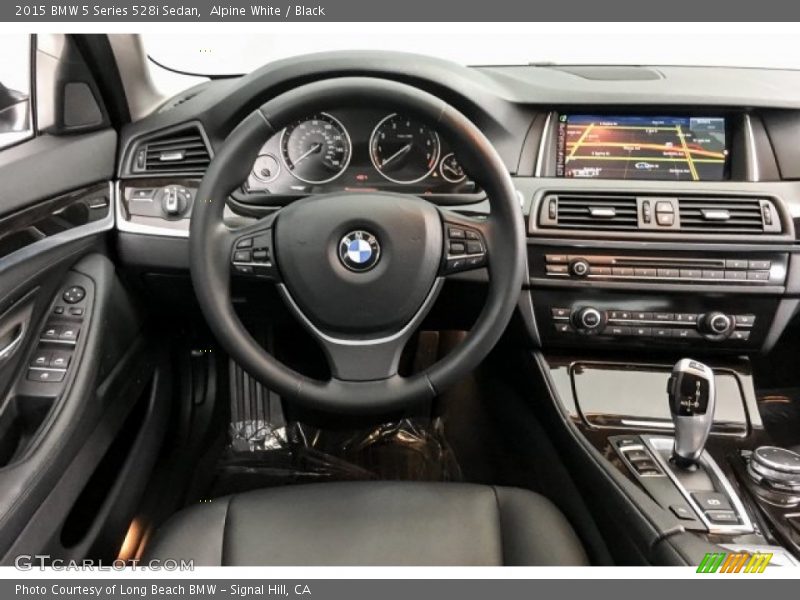 Alpine White / Black 2015 BMW 5 Series 528i Sedan