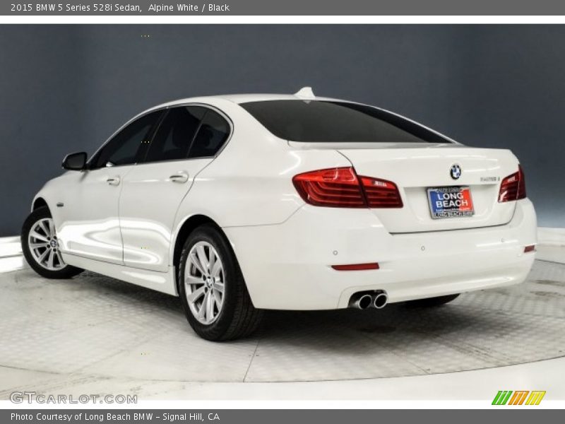 Alpine White / Black 2015 BMW 5 Series 528i Sedan