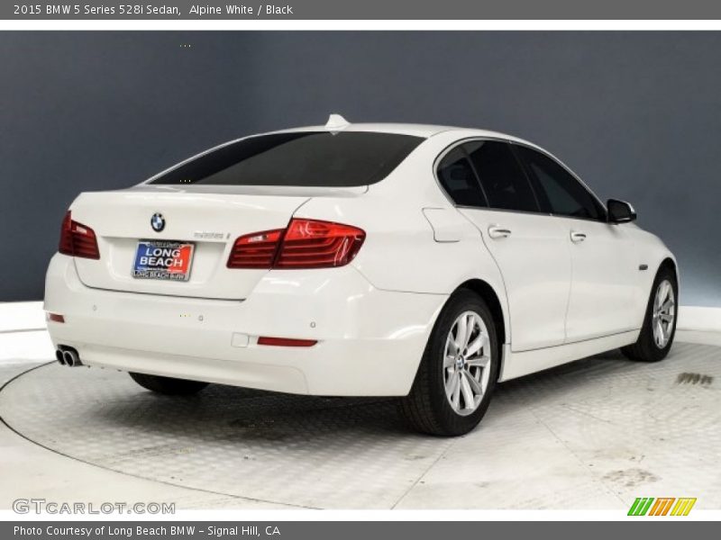 Alpine White / Black 2015 BMW 5 Series 528i Sedan