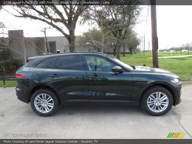 British Racing Green Metallic / Latte 2018 Jaguar F-PACE 25t AWD Prestige