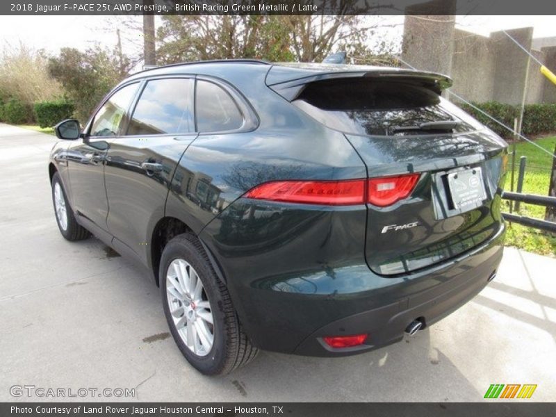 British Racing Green Metallic / Latte 2018 Jaguar F-PACE 25t AWD Prestige
