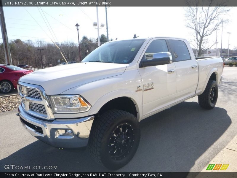 Bright White / Black 2013 Ram 2500 Laramie Crew Cab 4x4