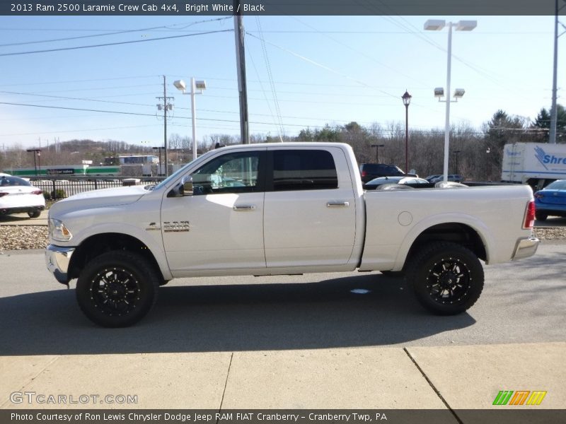 Bright White / Black 2013 Ram 2500 Laramie Crew Cab 4x4