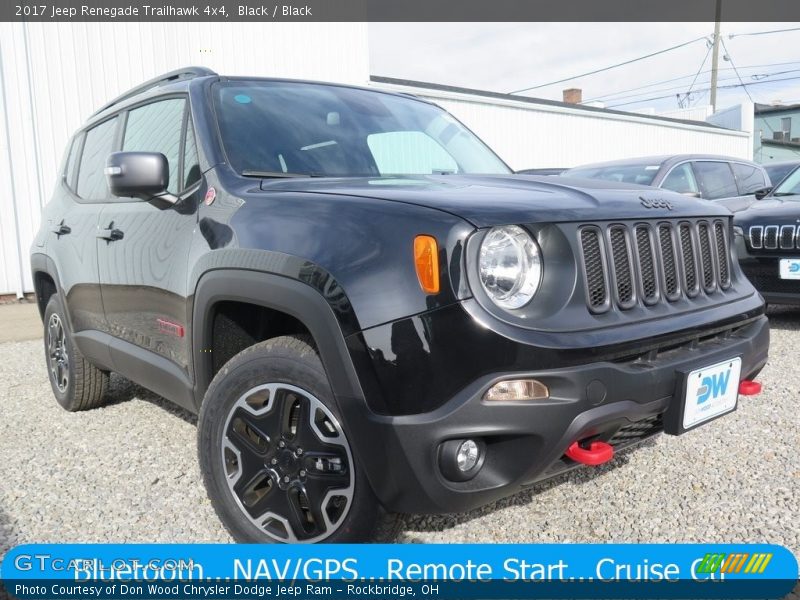Black / Black 2017 Jeep Renegade Trailhawk 4x4