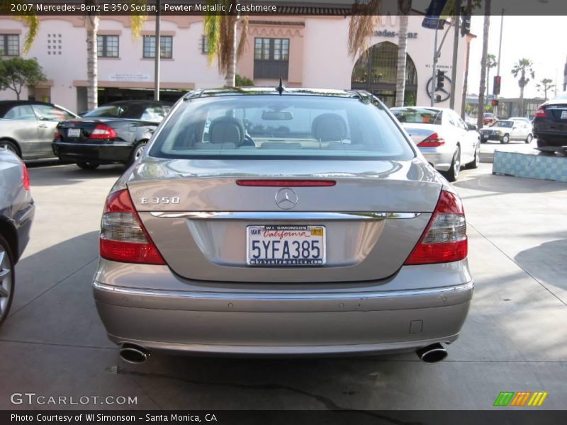 Pewter Metallic / Cashmere 2007 Mercedes-Benz E 350 Sedan
