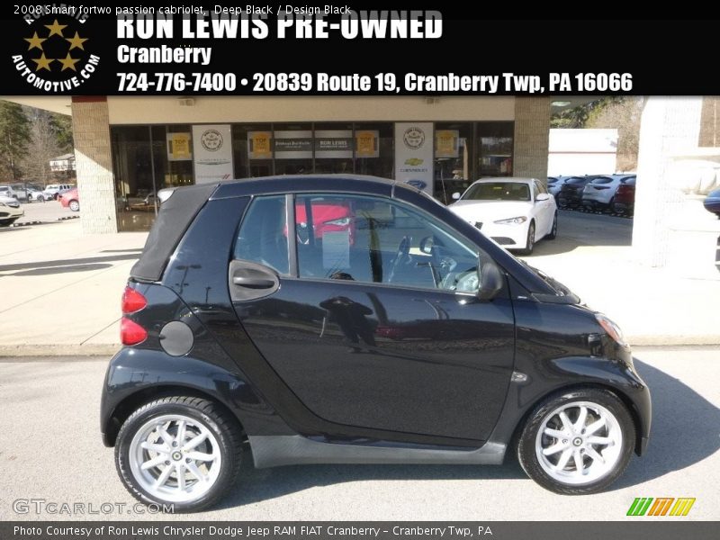 Deep Black / Design Black 2008 Smart fortwo passion cabriolet