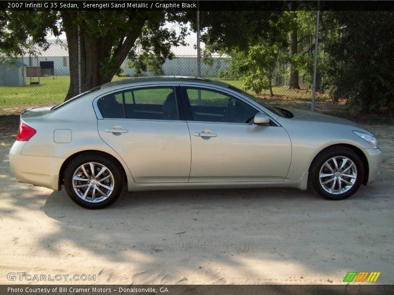 Serengeti Sand Metallic / Graphite Black 2007 Infiniti G 35 Sedan
