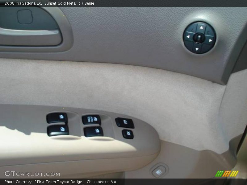 Sunset Gold Metallic / Beige 2008 Kia Sedona LX