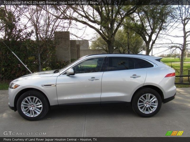 Indus Silver Metallic / Ebony 2018 Jaguar F-PACE 25t AWD Prestige