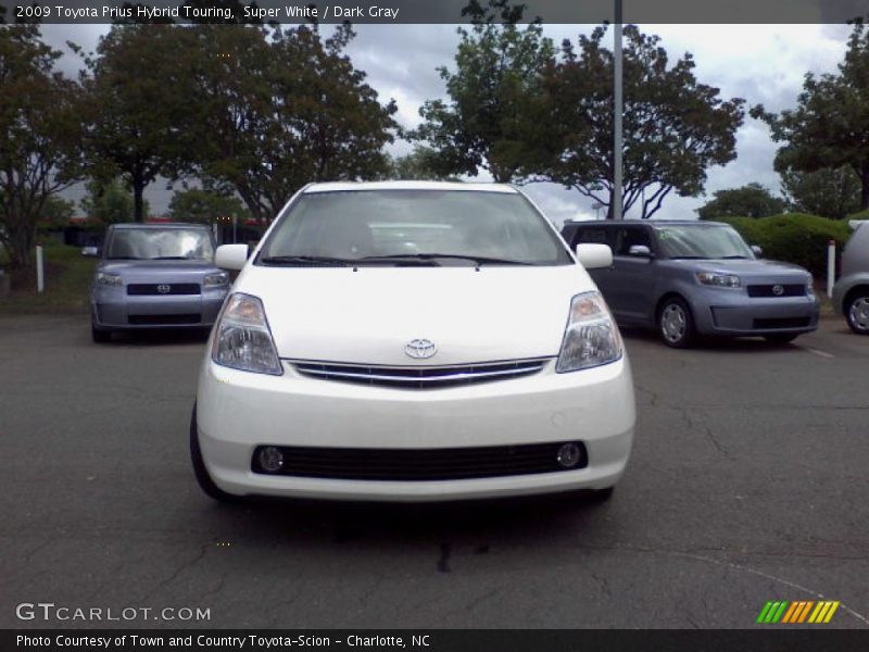 Super White / Dark Gray 2009 Toyota Prius Hybrid Touring