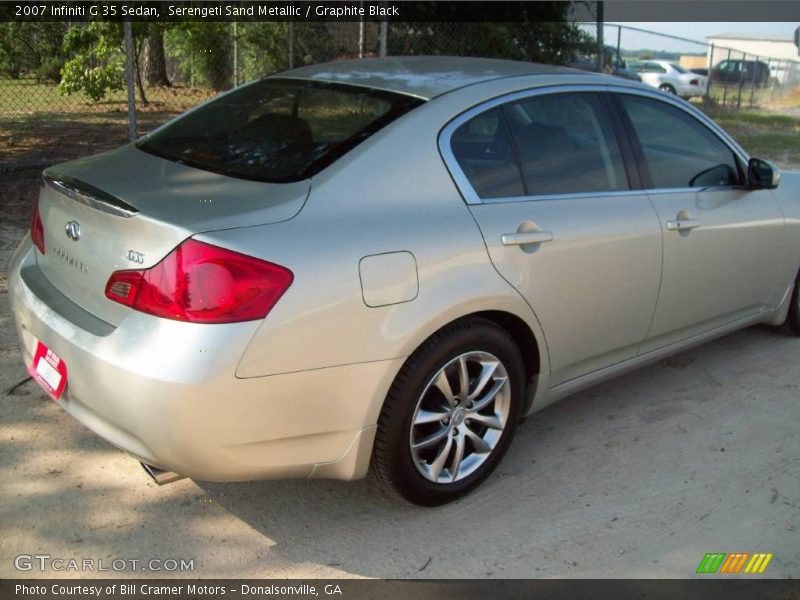 Serengeti Sand Metallic / Graphite Black 2007 Infiniti G 35 Sedan