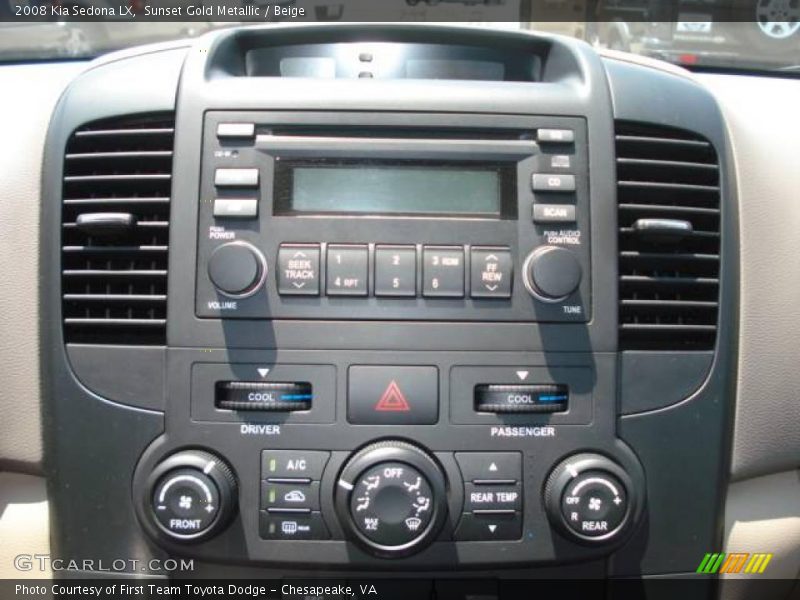 Sunset Gold Metallic / Beige 2008 Kia Sedona LX