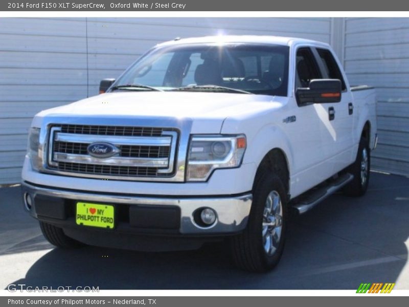 Oxford White / Steel Grey 2014 Ford F150 XLT SuperCrew