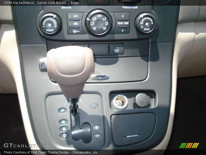 Sunset Gold Metallic / Beige 2008 Kia Sedona LX