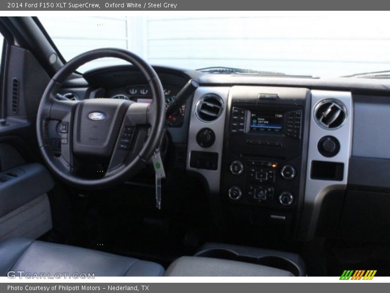 Oxford White / Steel Grey 2014 Ford F150 XLT SuperCrew