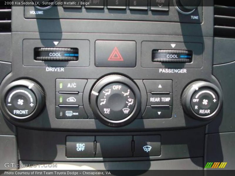 Sunset Gold Metallic / Beige 2008 Kia Sedona LX