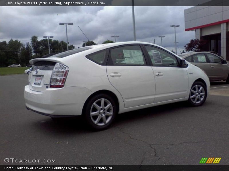 Super White / Dark Gray 2009 Toyota Prius Hybrid Touring