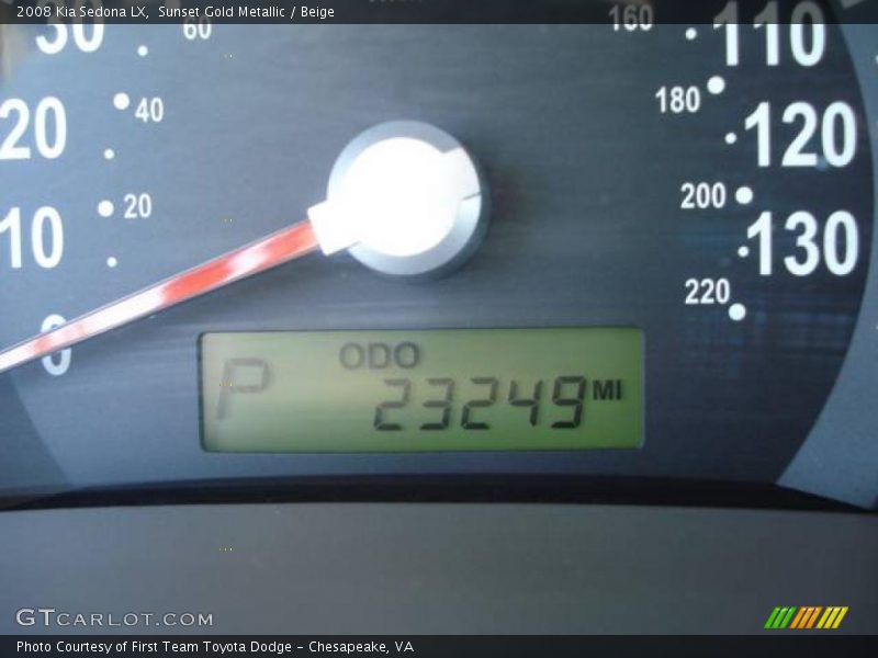 Sunset Gold Metallic / Beige 2008 Kia Sedona LX