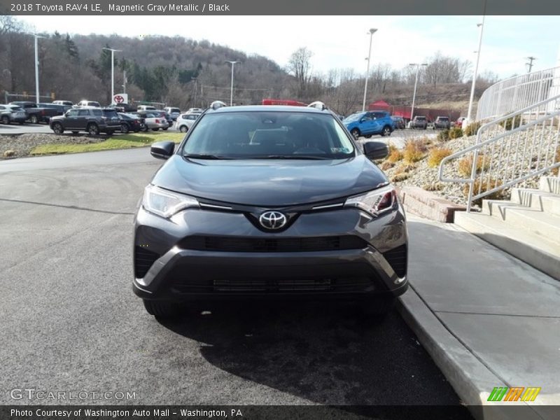 Magnetic Gray Metallic / Black 2018 Toyota RAV4 LE