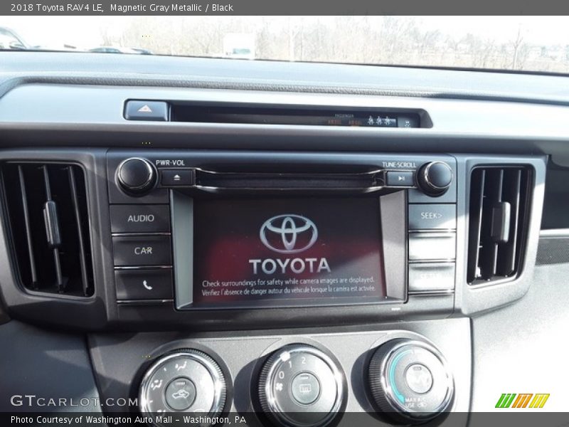 Magnetic Gray Metallic / Black 2018 Toyota RAV4 LE