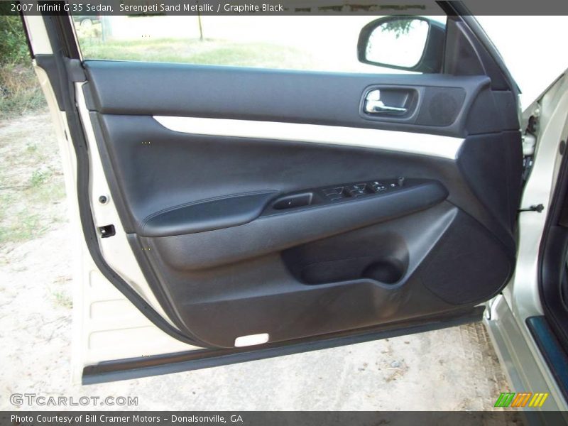 Serengeti Sand Metallic / Graphite Black 2007 Infiniti G 35 Sedan