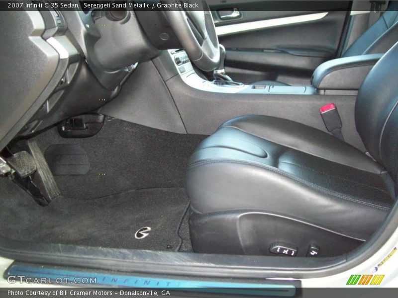 Serengeti Sand Metallic / Graphite Black 2007 Infiniti G 35 Sedan