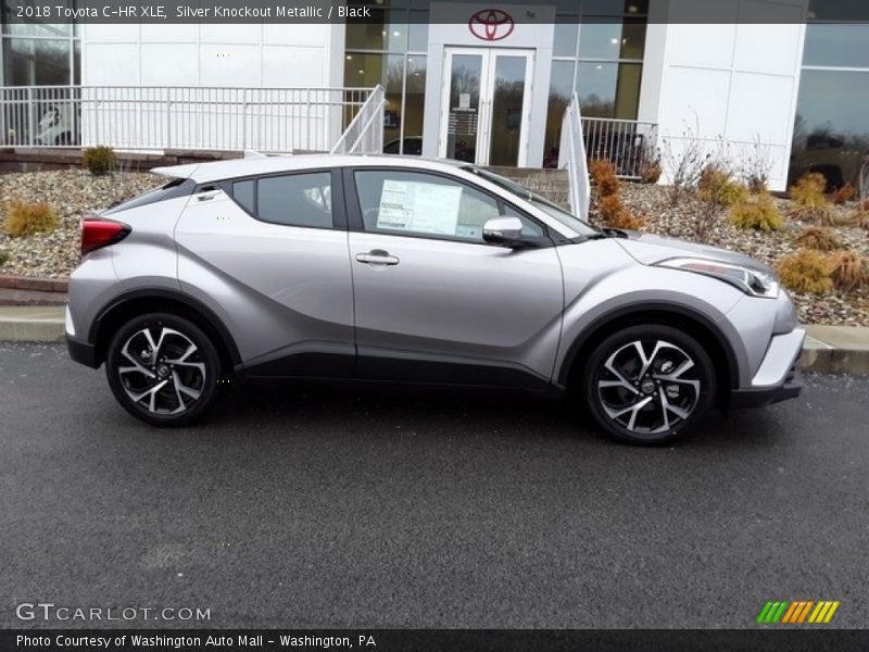 Silver Knockout Metallic / Black 2018 Toyota C-HR XLE