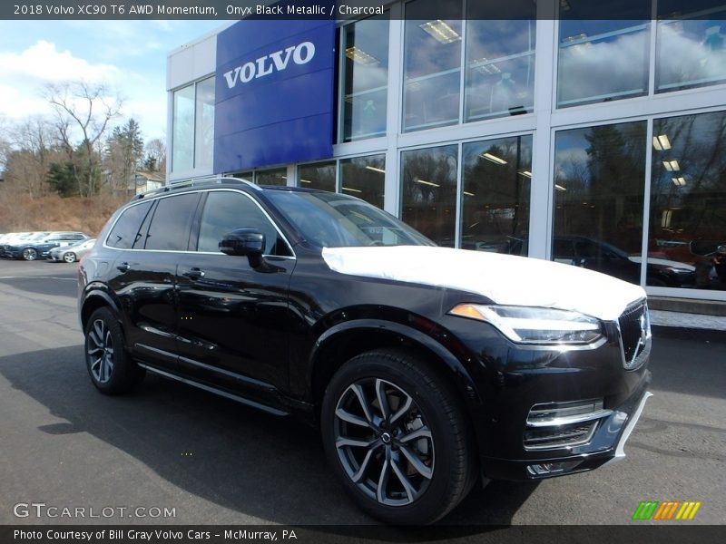 Onyx Black Metallic / Charcoal 2018 Volvo XC90 T6 AWD Momentum